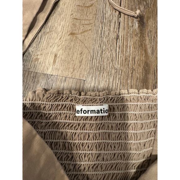 Reformation Women's Alley Puffy Short Sleeve Top Size 10 - Picture 3 of 12